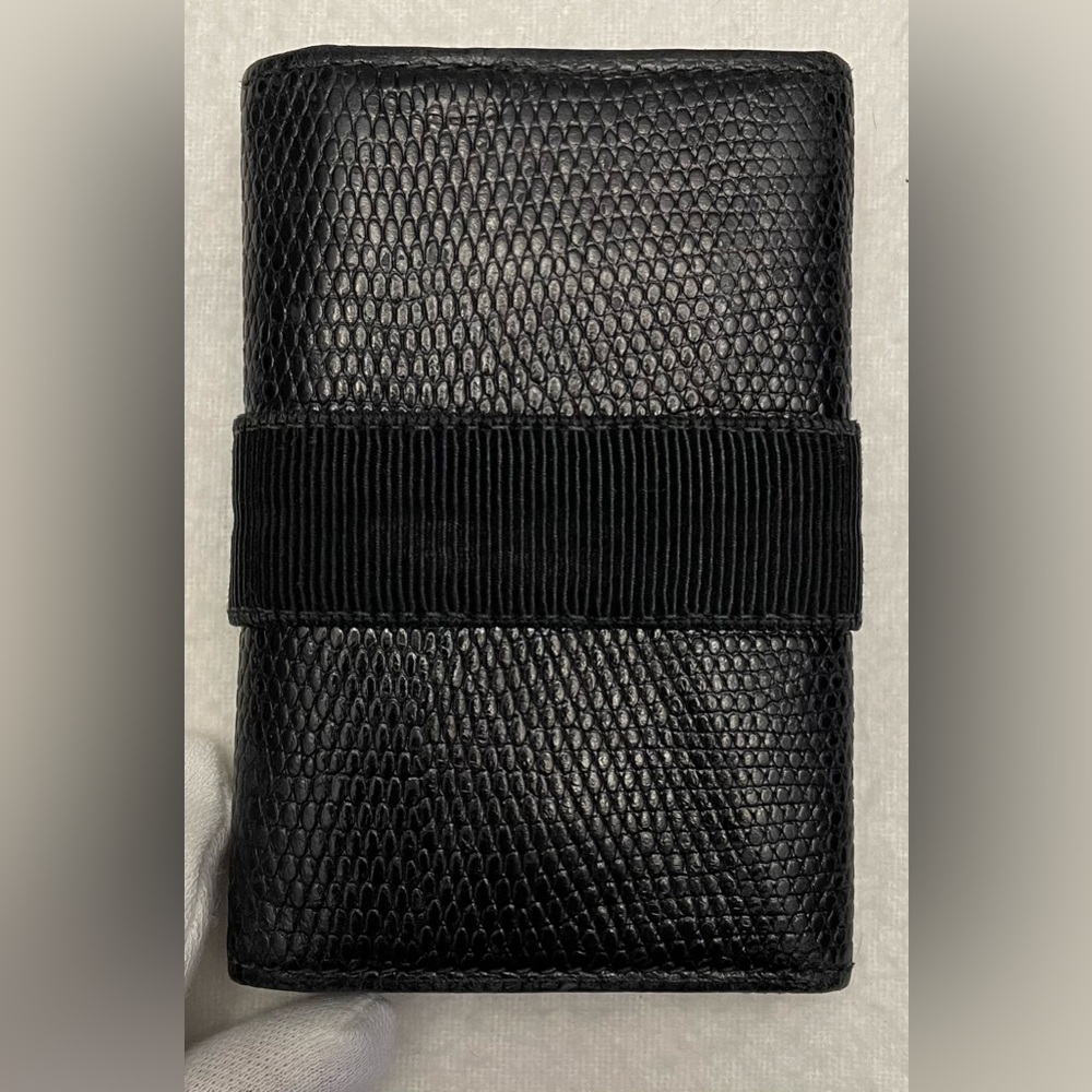 Salvatore Ferragamo Authentic Vintage Textured Black Key Holder - Picture 3 of 13